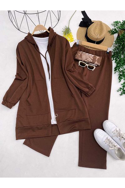 YEDİLALE Sports Double Suit with Pockets 3944