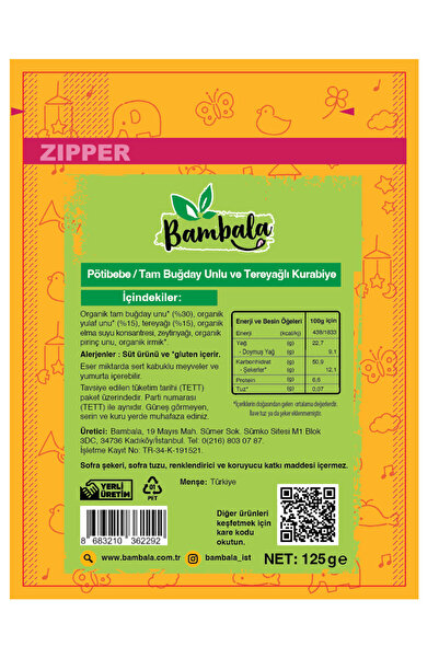 Bambala Pötibebe 3x200g Büyük Paket Bisküvi