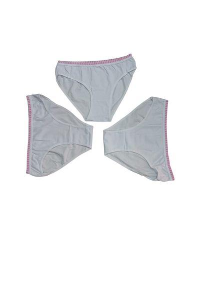 MODY 3 Pcs Solid Color Sports Panties