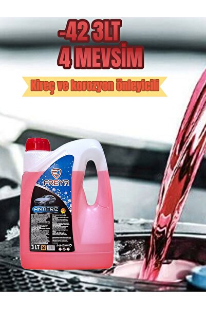 FREYR Kırmızı Antifriz 3 Lt 4 Mevsim -42 (ÜRETİM TARİHİ 2024)