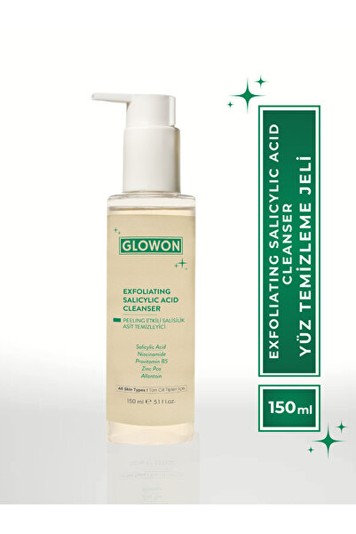 GLOWON Salicylic Acid Yüz Temizleme Jeli Siyah Nokta Karşıtı 150 ml