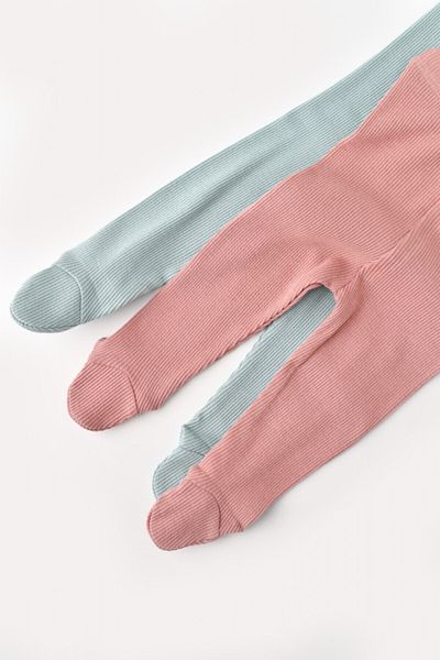 BabyCosy Set 2 pantaloni cu botosei bebe unisex - Mint/Rose, BabyCosy, 3-6 luni