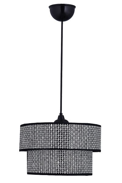 Emg DesiGn Rattan 2 Tier Cake Pendant Lamp Chandelier Children's Room Bedroom Living Room Kitchen Hall