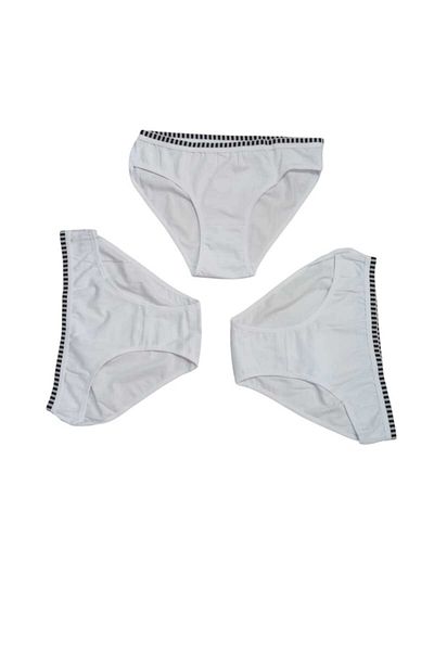 MODY 3 Pcs Solid Color Sports Panties