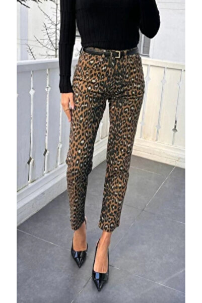 Octagon Pantolon Kot Leopar