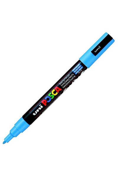 UNİ-BALL Uni-Ball Posca 0.9-1.3 Blue Sky Water-Based Poster Marker