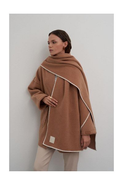 FUSHYA Knitted Stamp Shawl
