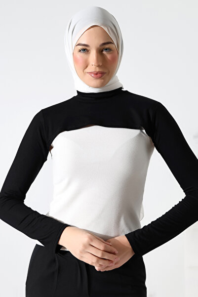 ihvan online Μαύρο μανίκι με ζιβάγκο με χιτζάμπ