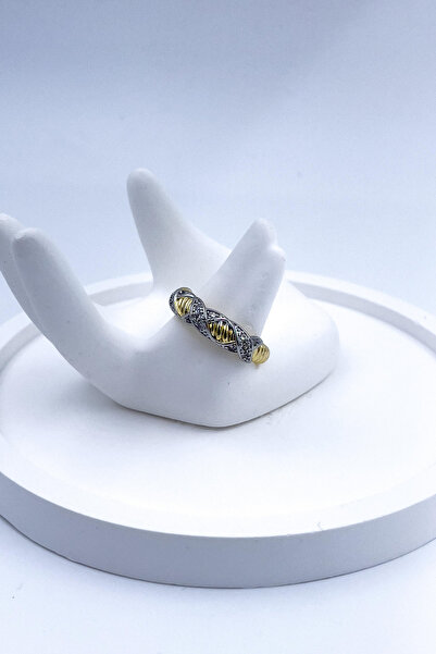 Radino Collection خاتم نسائي VIP من الذهب والزركون بتصميم شبكي قابل للتعديل و...