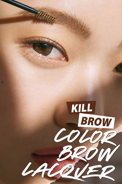 CLIO Clio Kill Brow Color Lacquer - Intense Pigmented, Triangle Brush Tip Eyebrow Mascara (03 Peanut Brown)