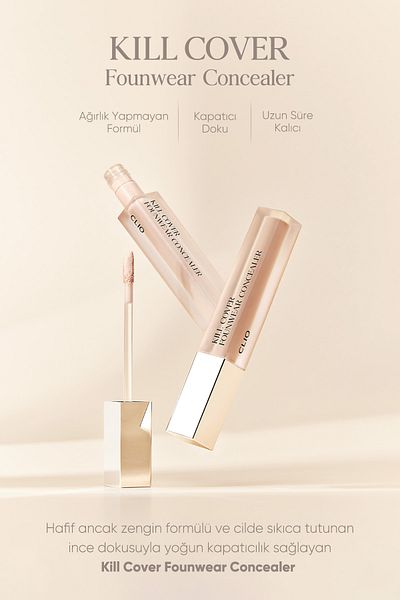 CLIO Clio Kill Cover Founwear Concealer - Intensive Coverage, Providing (5 Sand)