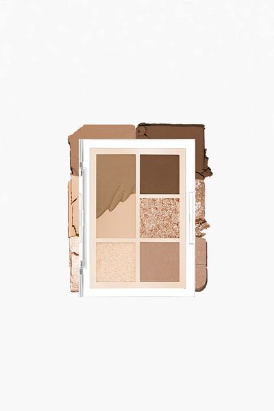 CLIO Clio Pro Eye Palette Mini - Eye-Catching in Colors, Intense Pigmented (01 Mono Mood)