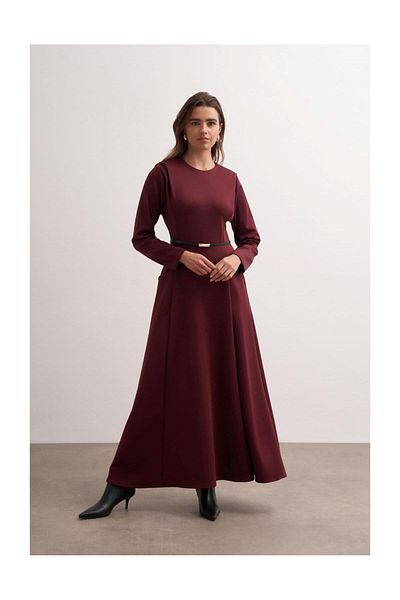 FUSHYA Rochie de scuba cu detalii captusite