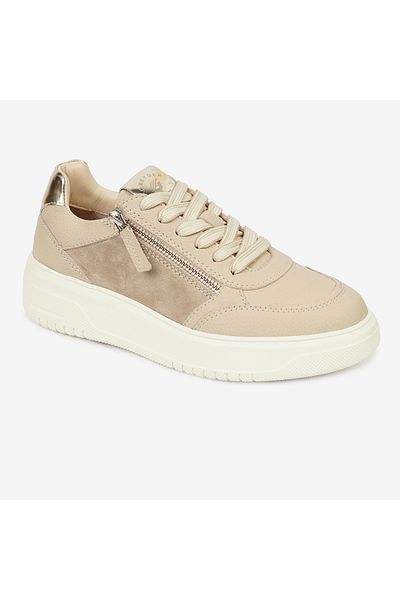 Greyder Women's Ecru Genuine Leather Sports Shoes 4K2Sa33733