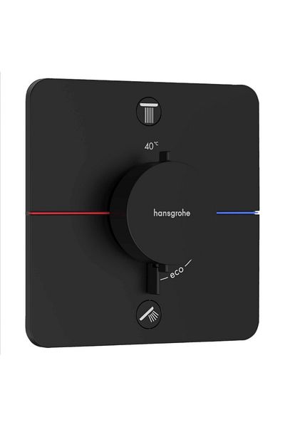 Hansgrohe Showerselect Comfort Q Thermostat Built-In 2 Outlet Satin Black 15583670