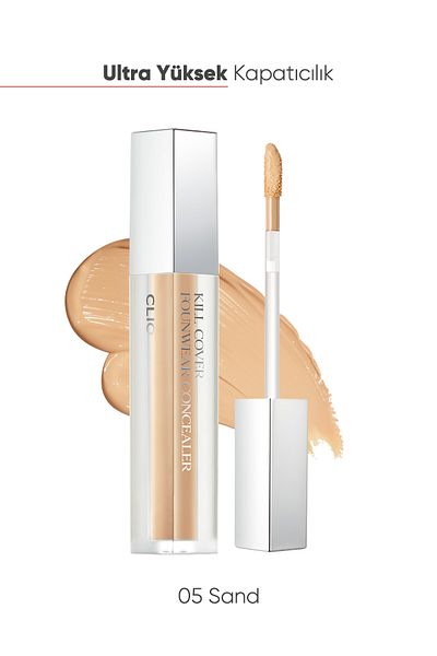 CLIO Clio Kill Cover Founwear Concealer - Intensive Coverage, Providing (5 Sand)