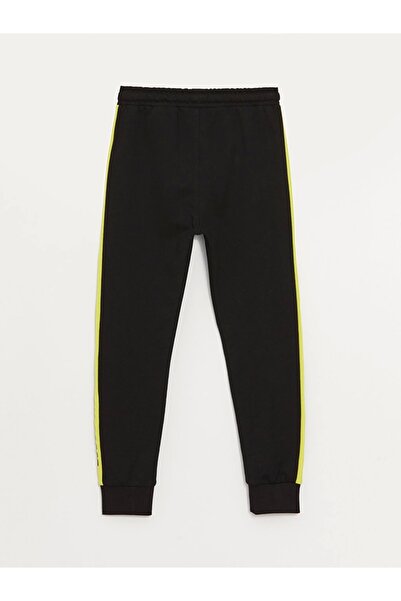 LC Waikiki Детски анцуг с ластик и принт LCW Kids Black Jogger