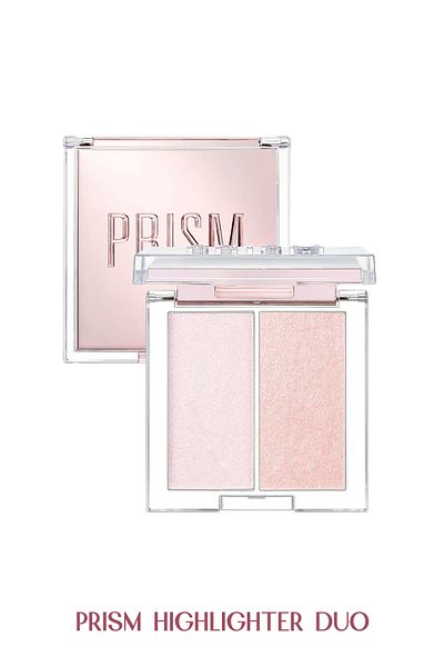 CLIO Clio Prism 2-Piece Highlighter Duo - Pearl Grain, Providing Intense Shine (02Lavender Voyage)