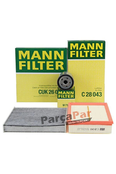 Mann-Filter Cupra Formentor 1.5 TSI Benzinli Motor Filtre Bakım Seti Mann