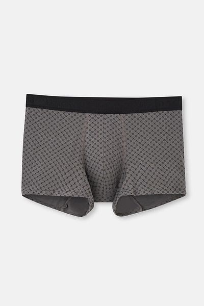 Dagi Hellgrau-graue 4210 3-teilige gemusterte Micro-Modal-Boxershorts