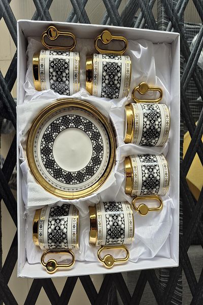 Kosova Set of 6 Porcelain Coffee Cups