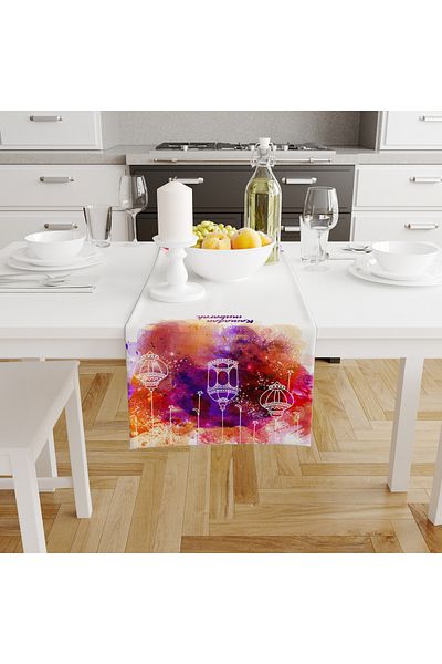 Filamente Ramadan Runner / Ramadan Pattern / Rezistent la pete - Tesatura Micropetek lavabila 140x40