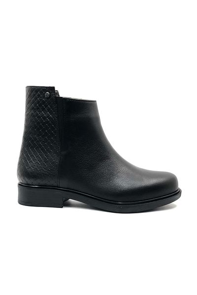 Kids Club Shoes Ayakdaş 3017 Γνήσιο δέρμα Αντιολισθητική Σόλα Flat Μπότες Γυναικείες Μπότες ΜΑΥΡΟ