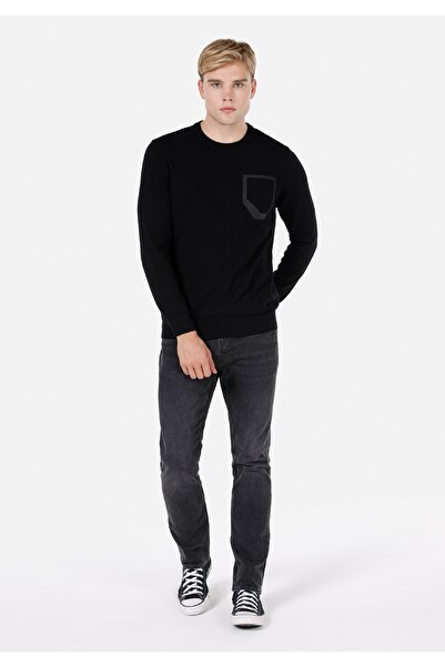 Colin's Pulover negru pentru bărbați