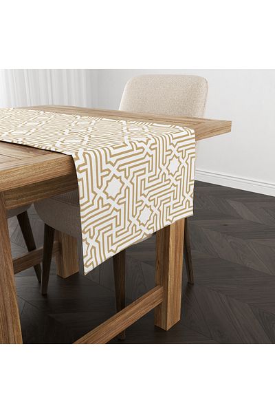 Filamente Ramadan Runner / Ramadan Pattern / Stain Resistant - Washable Micropetek Fabric 140x40