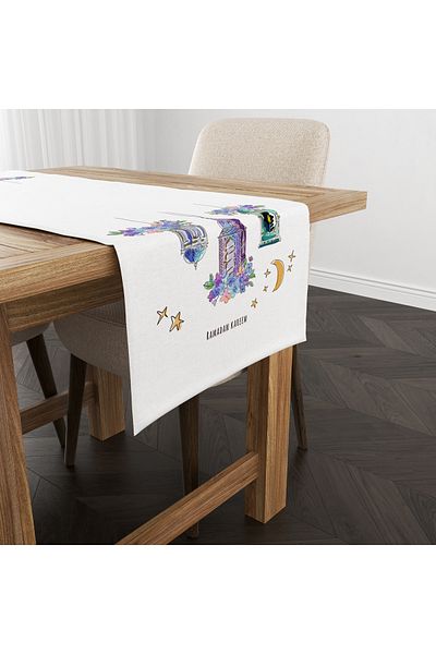 Filamente Ramadan Runner / Ramadan Pattern / Stain Resistant - Washable Micropetek Fabric 140x40