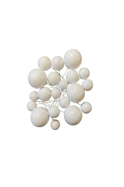 Pastaland White Matte Ball - Cake Decoration