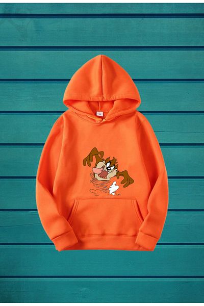 New Shine Looney Tunes Bugs Bunny Whats Up Dog με μοτίβο UNISEX φούτερ με κουκούλα
