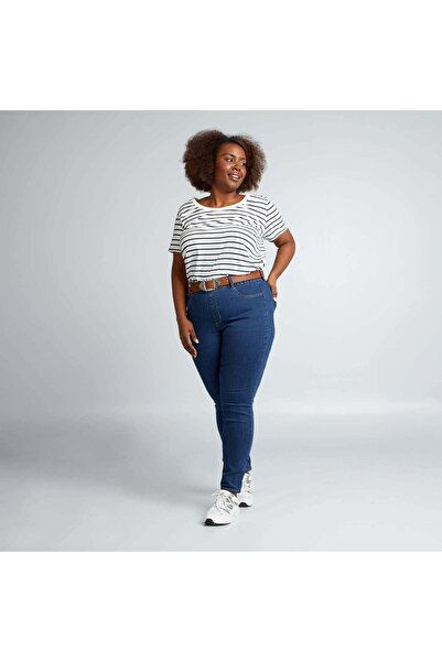 KIABI Basic Breton T-shirt WHITE