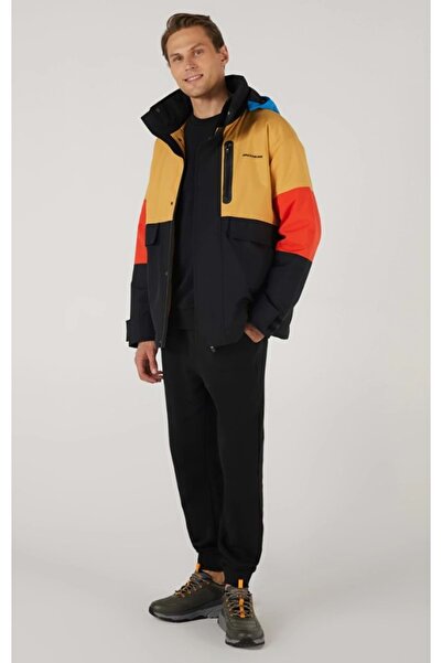 SKECHERS S242065 M Outerwear Coated Jacket Erkek Günlük Mont SİYAH