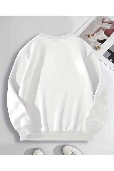 New Shine Φούτερ με στάμπα Cherry Cherry Letter Crew Neck Oversize