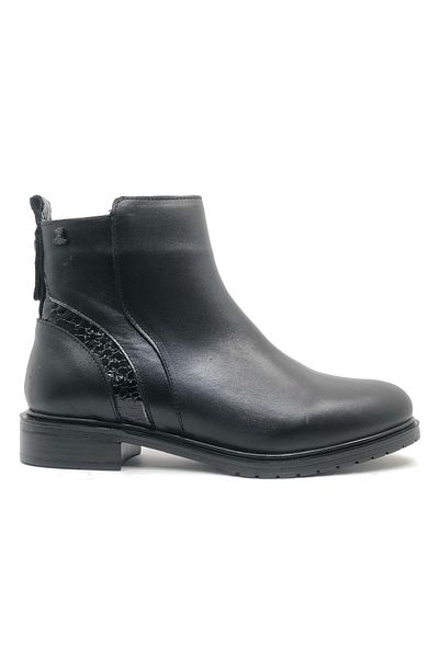 Kids Club Shoes Γυναικείες Ορθοπεδικές Μπότες Venus Mamo - Γνήσιο δέρμα, Επίπεδη Αντιολισθητική Σόλα, ΜΑΥΡΟ