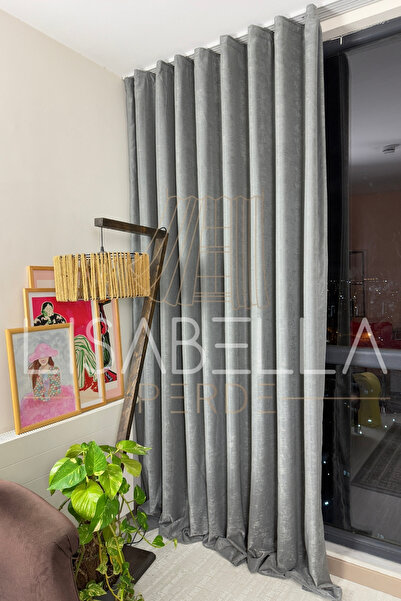 LisabellaHome Κουρτίνα φόντου - Σειρά Lisabella Luxury Velvet Textured