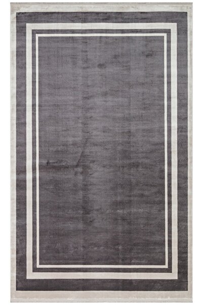 Eko Halı LUGANO LUG 02 ANTRASIT GREY Art Deco Modern Bordürlü Yüksek Kalite S...