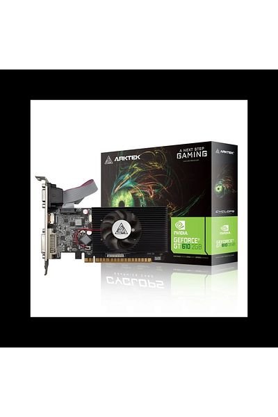 arktek العملاق، Akn610d3s2gl1، Gt610، 2 جيجابايت، Gddr3، 64 بت، 1xd-sub، 1xdvı، 1xhdmı بطاقة شاشة إلكترونية