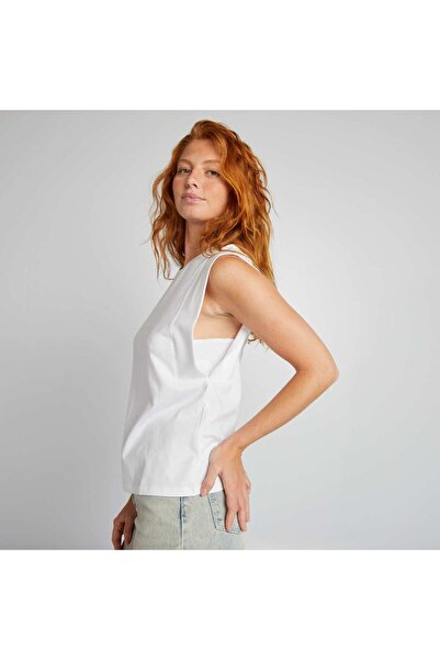 KIABI Sleeveless T-shirt white
