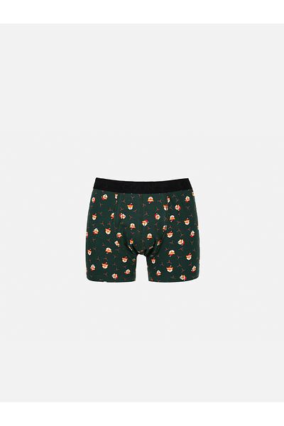 Colin's Boxer verde pentru bărbați cu imprimeu modern Cl 1071410