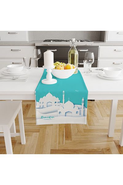 Filamente Ramadan Runner / Ramadan Pattern / Rezistent la pete - Tesatura Micropetek lavabila 140x40