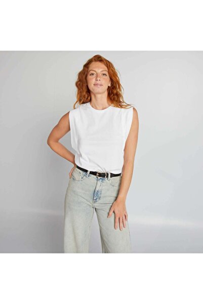 KIABI Sleeveless T-shirt white