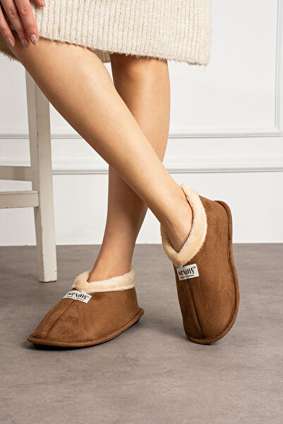 Okanmed Ucc 045 Soft Sole Γυναικεία και ανδρικά μάλλινα εσωτερικά παπούτσια Winter House