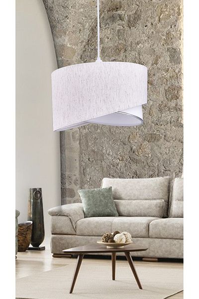 Emg DesiGn Ellipse 2 Tier Fabric Cake Chandelier Children's Room Bedroom Living Room Kitchen Hall