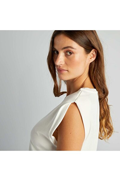 KIABI Sleeveless T-shirt WHITE