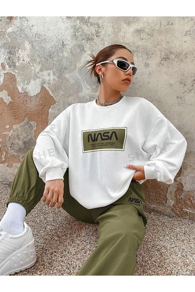 New Shine Looney Tunes Printed Unisex Hoodie - Μακρυμάνικο, με κουκούλα, υπερμεγέθη βαμβακερό φούτερ