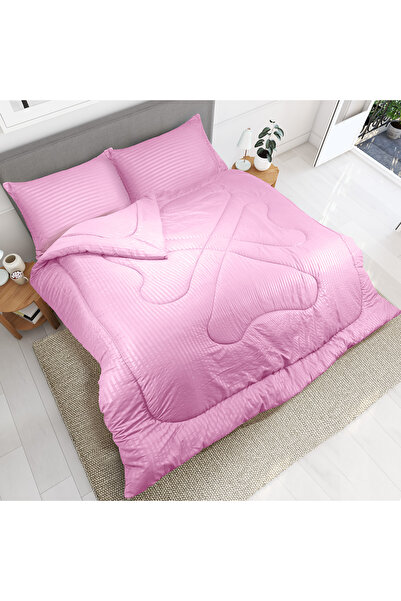 Hotel Linen Klub Stripe Comforter Set- Ultra Soft Brushed Microfiber Fabric, Soft Siliconized Fiber Filling