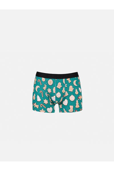 Colin's Boxer verde pentru bărbați cu imprimeu modern Cl 1071411