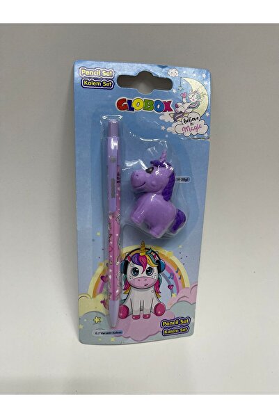 ÇilekKurdu Unicorn Uçlu Kalem Ve Silgi 0.7